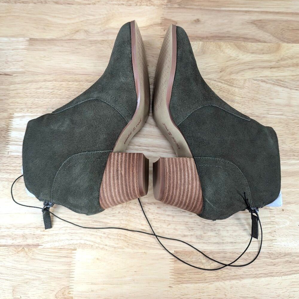 Violet & Red | Women's New Cupid Bootie (Olive) Size 7.5